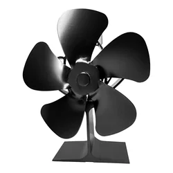 The New Design Fireplace Fan 5 Blade Quiet Safe Heat Powered Stove Fan Eco Wood Stove Fan For Home Warm Winter SF104G
