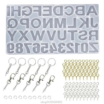 

1 Set DIY Alphabet Letter Number Pendant Casting Silicone Mould Crafts Jewelry Making Tools Crystal Mold O20 20 Dropshipping