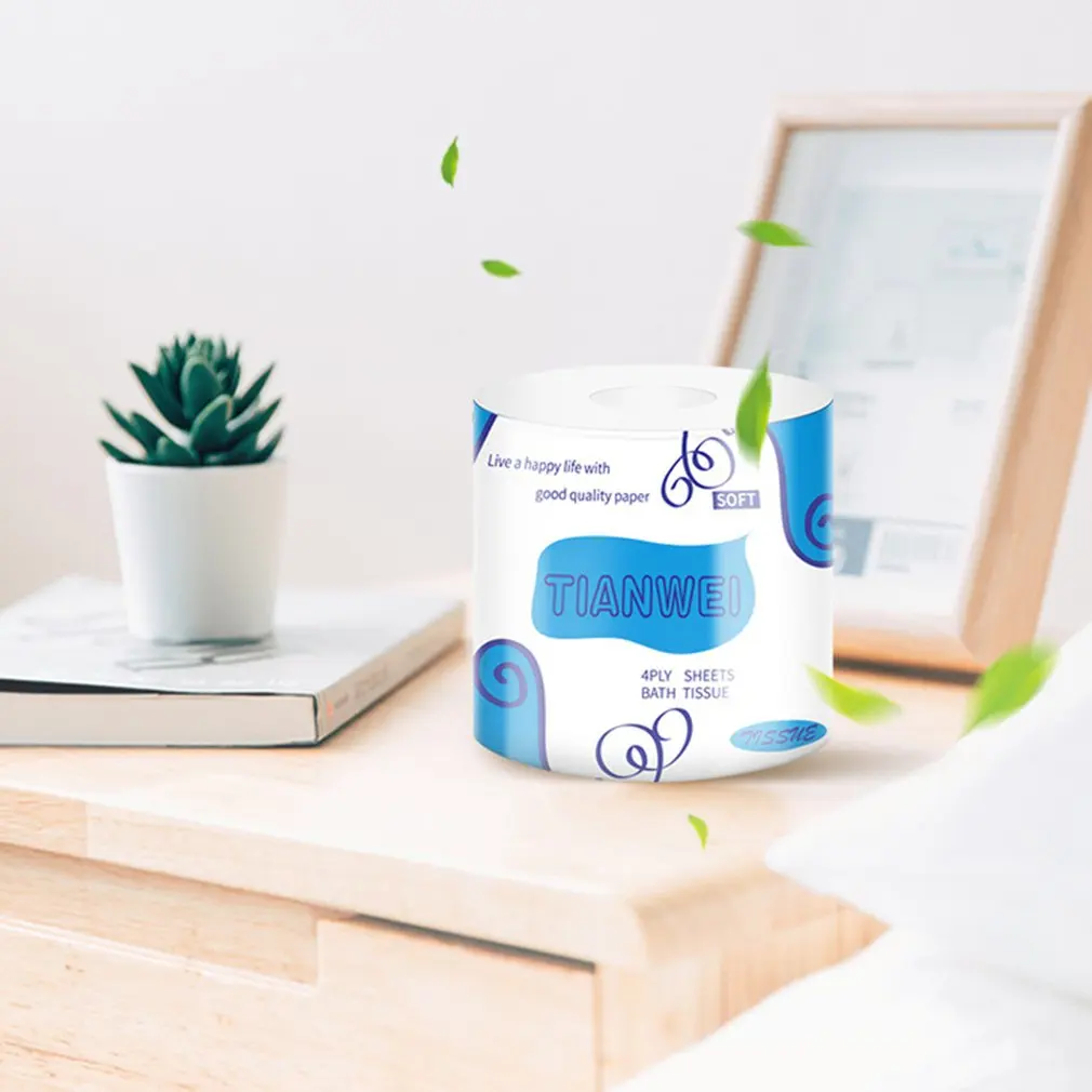 

Toilet Paper Bamboo Pulp Roll Paper Facial Tissue Roll Paper Household Logs Hollow Core Napkin Paper