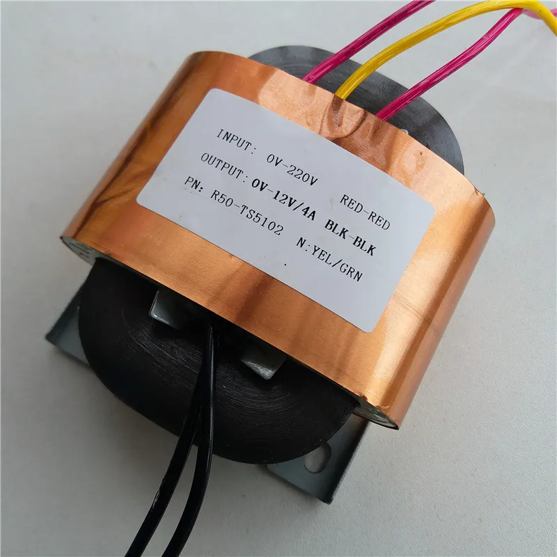 12V 4A R сердечника трансформатора R50 48VA пользовательские трансформатор 220V с медный