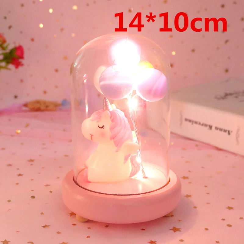pink Unicorn Christmas Gift New Year Gift Toy light - Цвет: pink