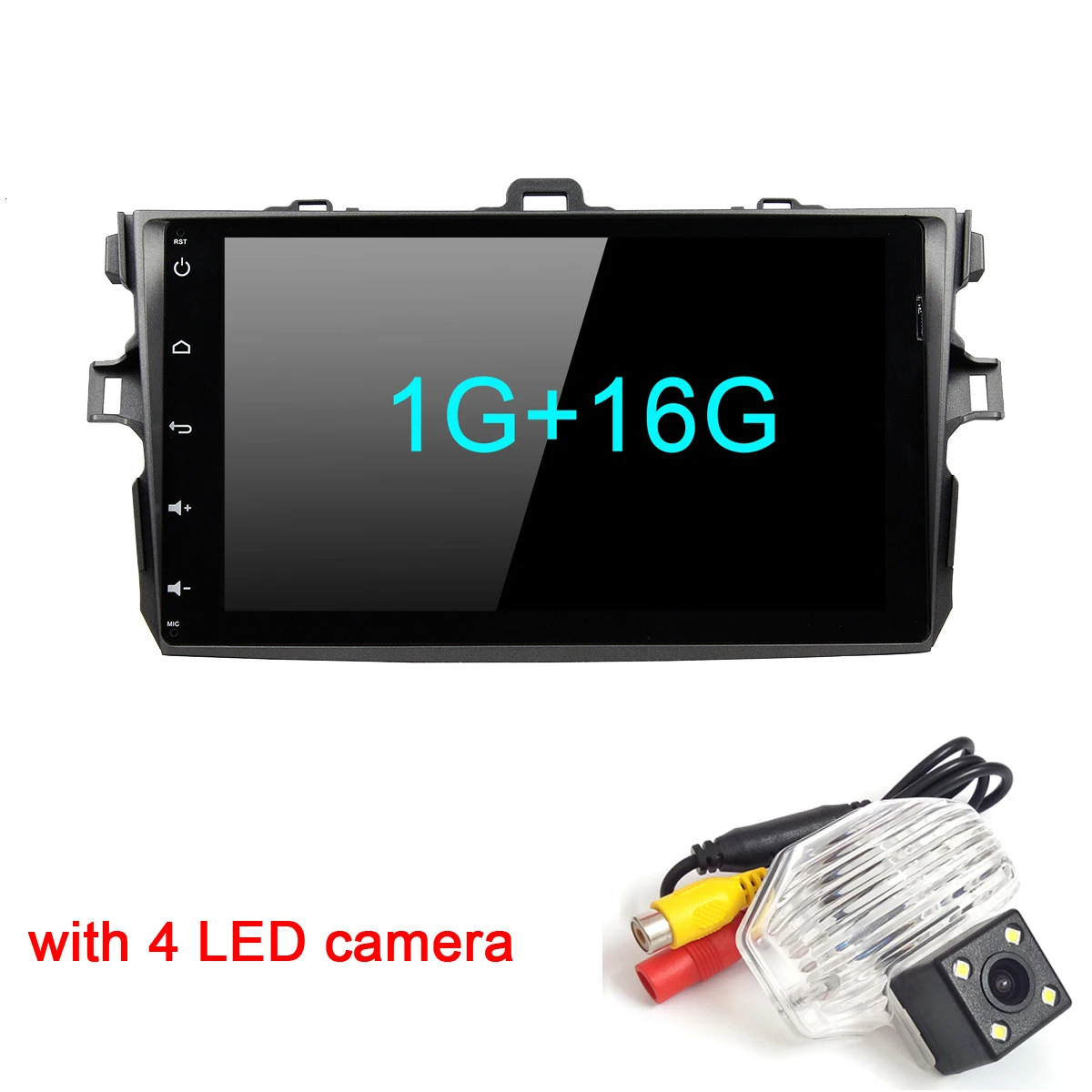 1G Camera Fongetn " Android 8,1 Автомобильный Gps Мультимедиа для 2006 2007 2008 2009 2010 2011 2012 Toyota Corolla Navi плеер Поддержка Bluetooth - Цвет: 1G Camera