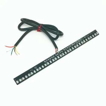 

33 SMD 0.09WLED Integrated Motorcycle Light Strip License Plate Lamp Tail Brake Light Turn Signal Indicator Lamp Red/Yellow