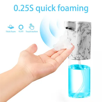 

300ml Automatic Soap Dispenser Touchless Sensor Hand Sanitizer Shampoo Punch-free Dispenser Wall Mounted For Bathroom Kitchen