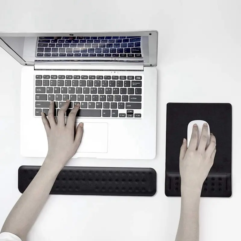 2 шт. подставка под запястье с клавиатурой подкладка из пены эффектом памяти для