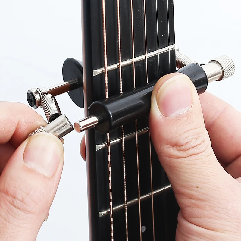 

Portable Glider Guitar Capo Slide Quick Setup Rolling for 6-string Folk Electric Classic Acoustic Guitar Bass Ukulele