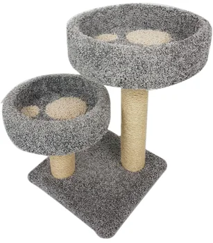 

Fluffy kittens double paw Fluffy carpet gray / paw milk