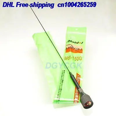 

DHL 10pcs Antenna VHF 136-176MHZ PL259 male MALDOL for CAR HAM RADIO Verticle aerial antenna 22-a
