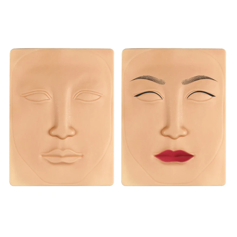 

1pcs 3D Silicone Permanent Makeup Tattoo Training Practice Fake False Skin Face For Microblading Tattoo Machine Beginner