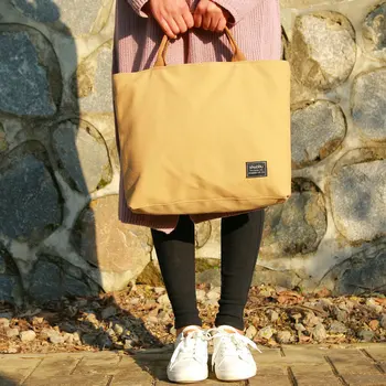 

Original Computer Bag New Art Departmant Woman's Bag Increases Capacity Fresh Zipper Hand Canvas Bag