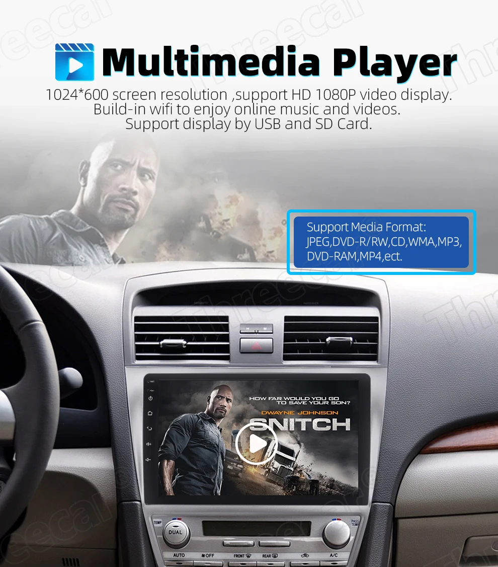 Android 9,0 2 din android автомобильное радио 3g DSP 2.5D ips экран gps навигация wifi для 2007-2011 Toyota Camry Мультимедиа Bluetooth