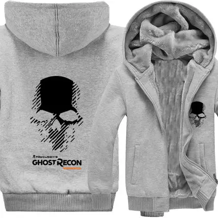 4 Высокое качество костюмы GHOST RECON новые игровые худи на молнии с капюшоном Мужские осенне-зимние пальто - Цвет: 4