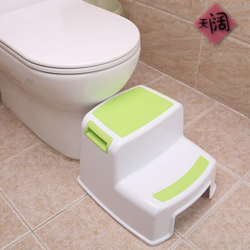 

2 Step Stool for Kids - Childrens,Toddler Stool with Slip Resistant Soft Grip for Safety As Bathroom Toilet Potty Training Stool
