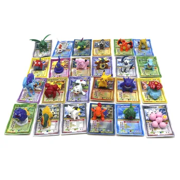

TAKARA TOMY Dolls Battle Trading Figure Card Game Poekmon Dolls with Cards Collectible Toys for Children Action Figures