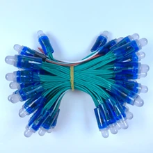 500 шт./лот DC5V 12 мм адресуемый WS2811 RGB светодиодный пиксельный модуль водонепроницаемый IP68 полноцветный адресуемый узел светильник