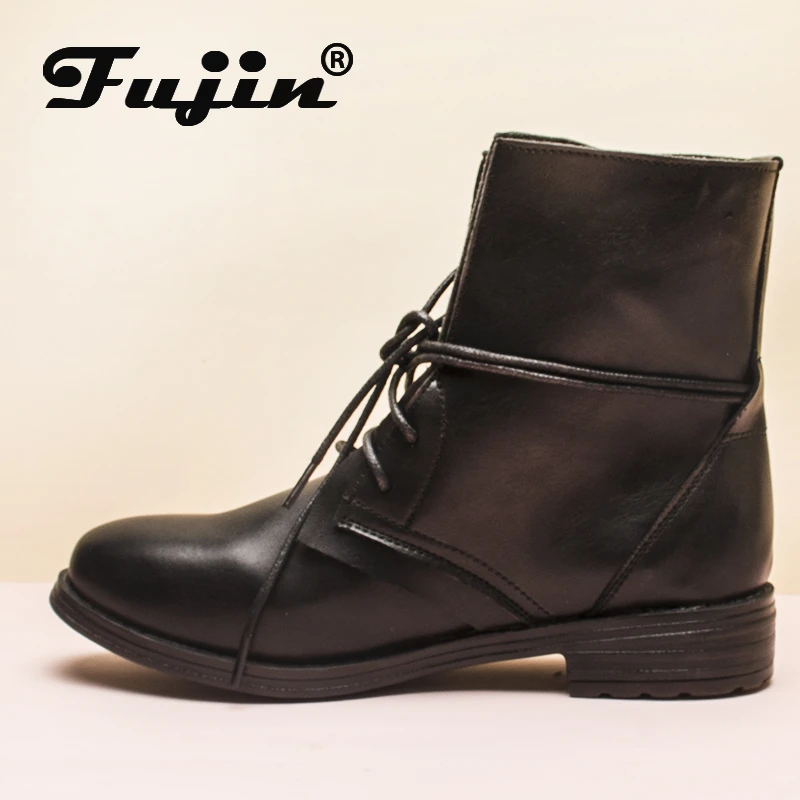 black ankle walking boots