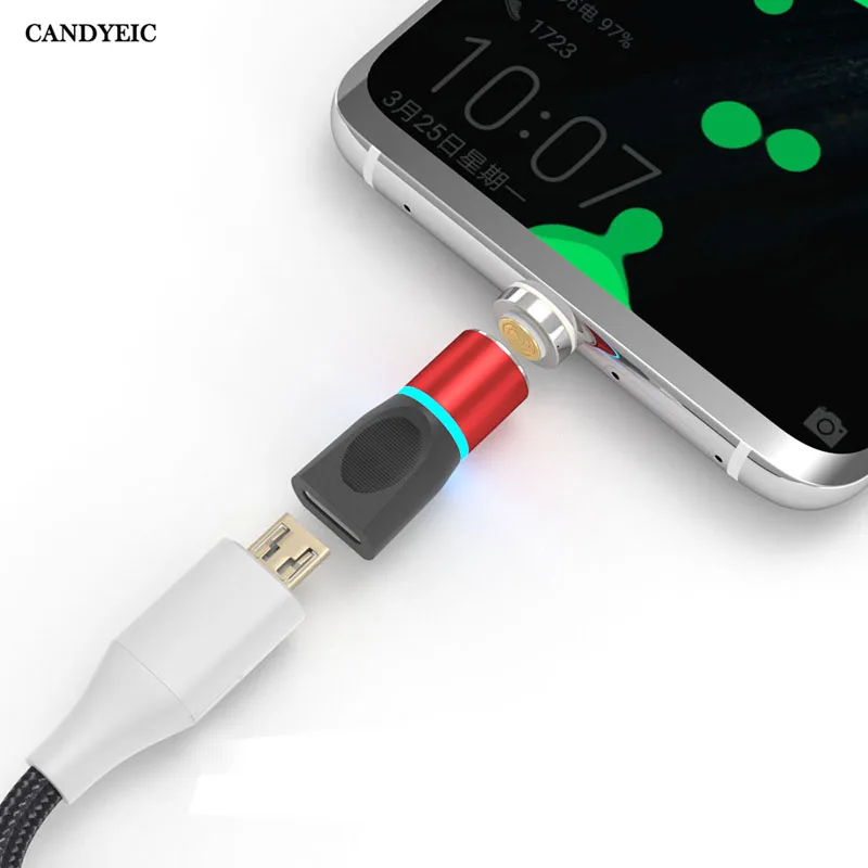 Магнитный адаптер CANDYEIC Micro USB для Samsung Huawei Honor Redmi Sony Vivo OPPO LG Nokia C | Мобильные