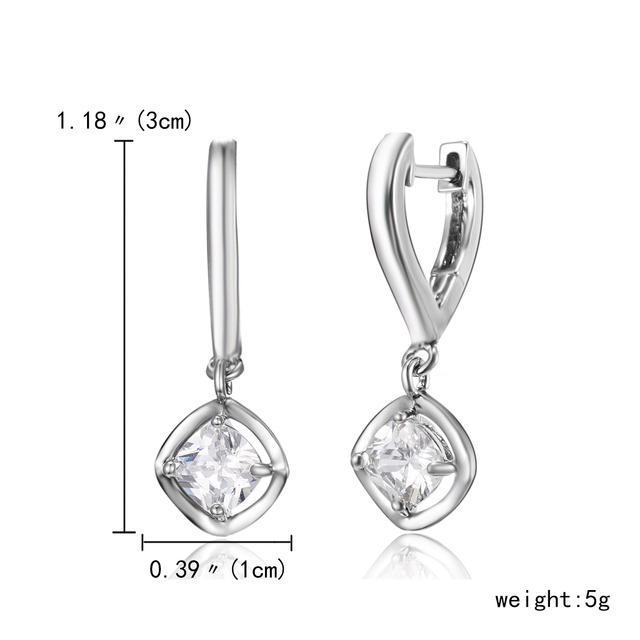 Sale Female Crystal Zircon Stone Earrings Fashion Full Rhinestone Filled Round Crystal Stud Earrings Jewelry For Women