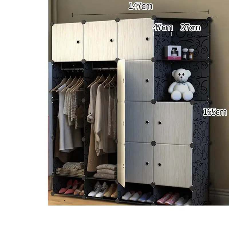 MODEL N Moveis Ropa Armario Almacenamiento Gabinete Szafa mobini Per La Casa мебель для спальни шкаф Mueble гардероб - Цвет: MODEL N