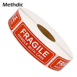 Methdic 1x3inch 2000pcs Fragile Stickers Warning Label Fragile Labels for packing shiping