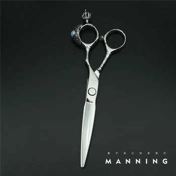 

Japan "NISHIDA" High Quality Barber Scissors Of Super Hardness 62HRC Powder Alloy 6.0 Inch Professional Hair Cutting Shears N-4