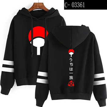 

Naruto hooded sweatshirt lovers autumn long sleeves Harajuku Uchiha Sasuke clothes second yuan jacket 2020 New fashion Hoodies