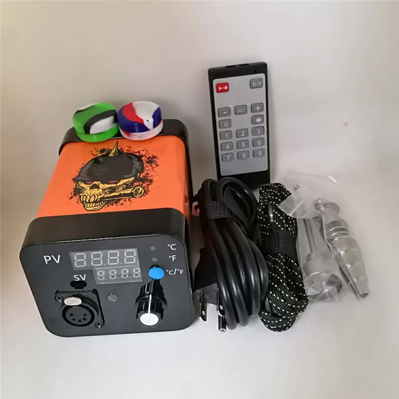 Медицинский Pro E-Nail комплект Электрический Dab Enail с пультом дистанционного управления 10 мм 16 мм 20 мм Тепловая катушка Гибридный Ti гвоздь для стеклянных бонгов