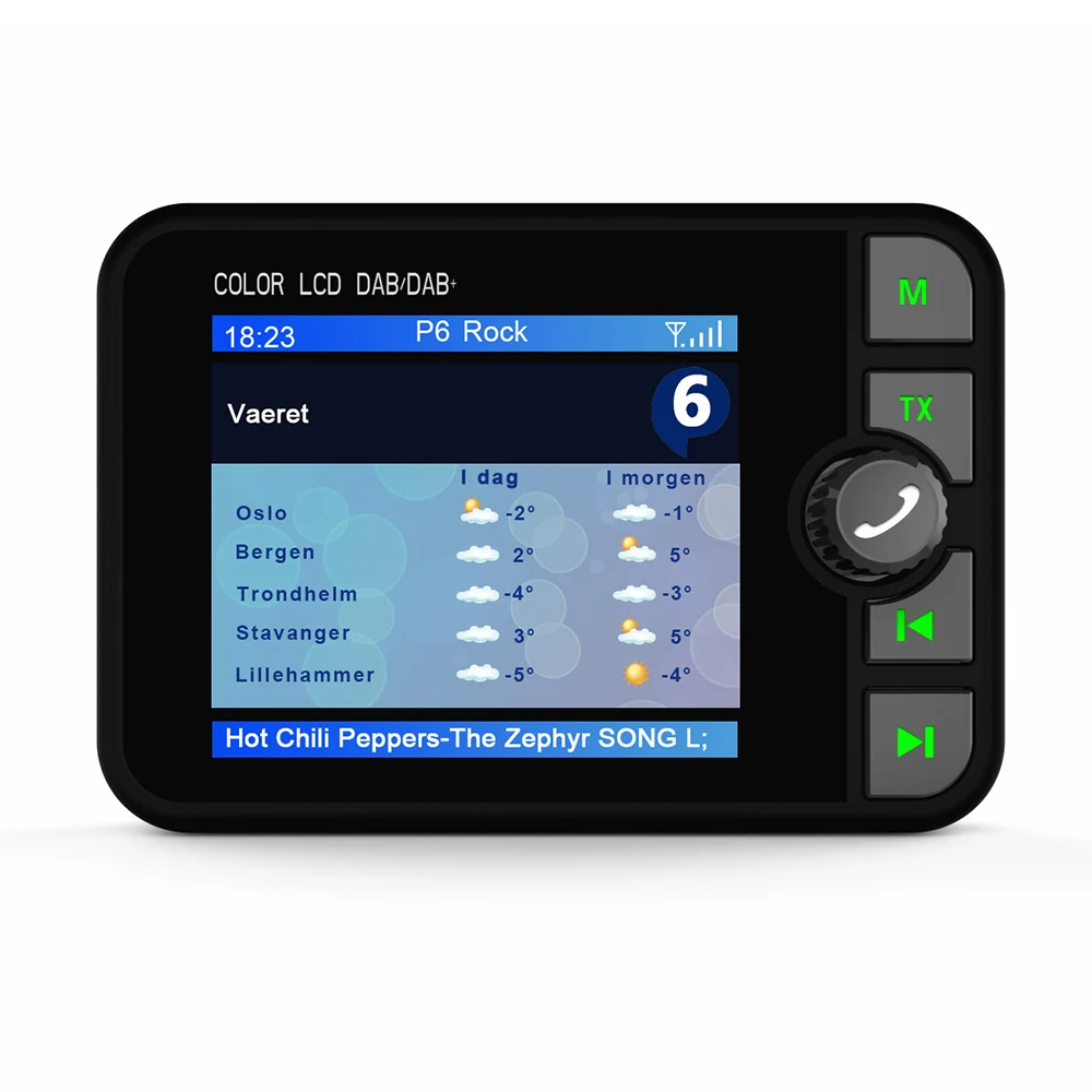 C6 цветной ЖК-экран Bluetooth MP3 fm-передатчик мини dab цифровой радиоприемник адаптер для автомобильных аксессуаров