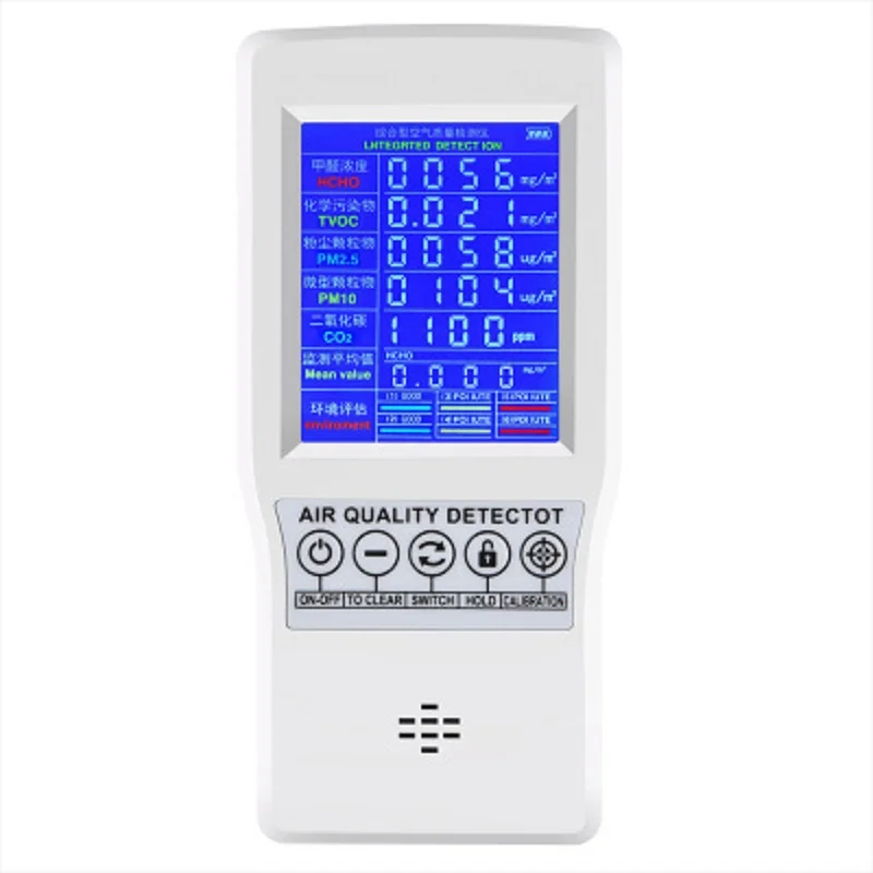 2019 Newest Portable Air quality detector air formaldehyde carbon dioxide TVOC detector PM2.5 PM10