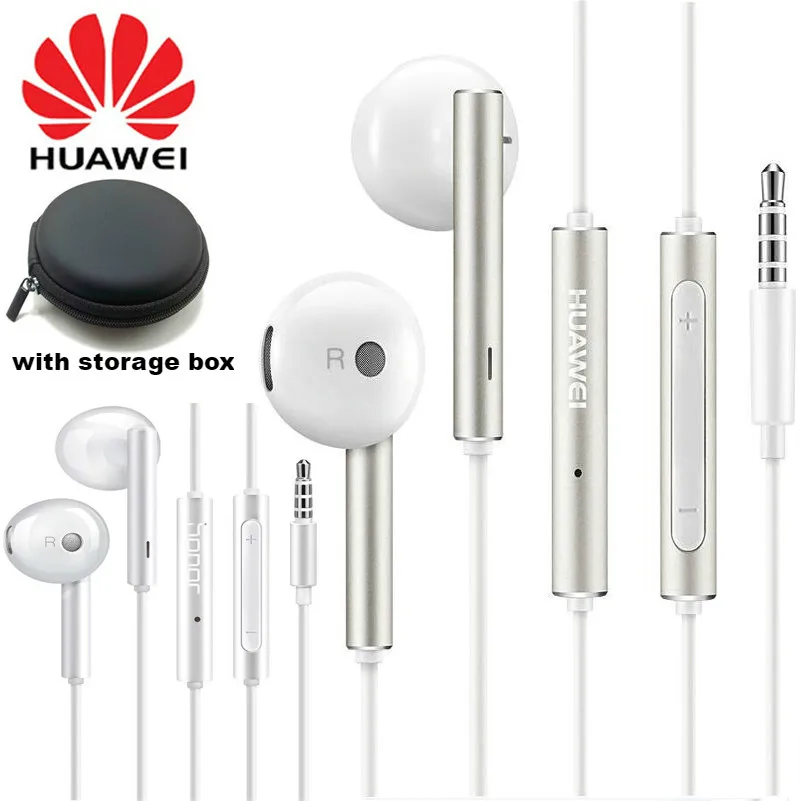 Huawei Honor AM116 AM115 original-auricular, con micrófono de 3,5mm para teléfonos inteligentes HUAWEI P7 P8 P9 Lite P10 Plus Honor 5X 6X Mate 7 8 9