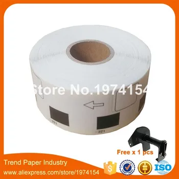 

30 Refill Rolls Compatible DK-11221 Label 23mm*23mm 1000Pcs Compatible for Brother Label Printer QL-700/720 White Paper DK-1221