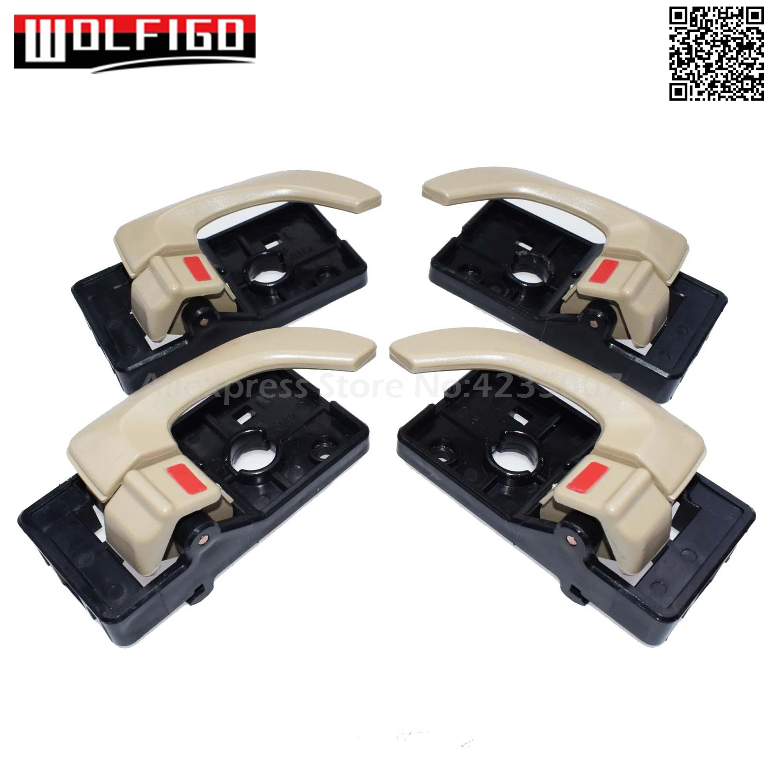 WOLFIGO новые BeigeLeft правая внутренняя дверная ручка автомобиля для 2005 2006 2007 2008 2009 hyundai Tucson 826102E000, 82620-2E000
