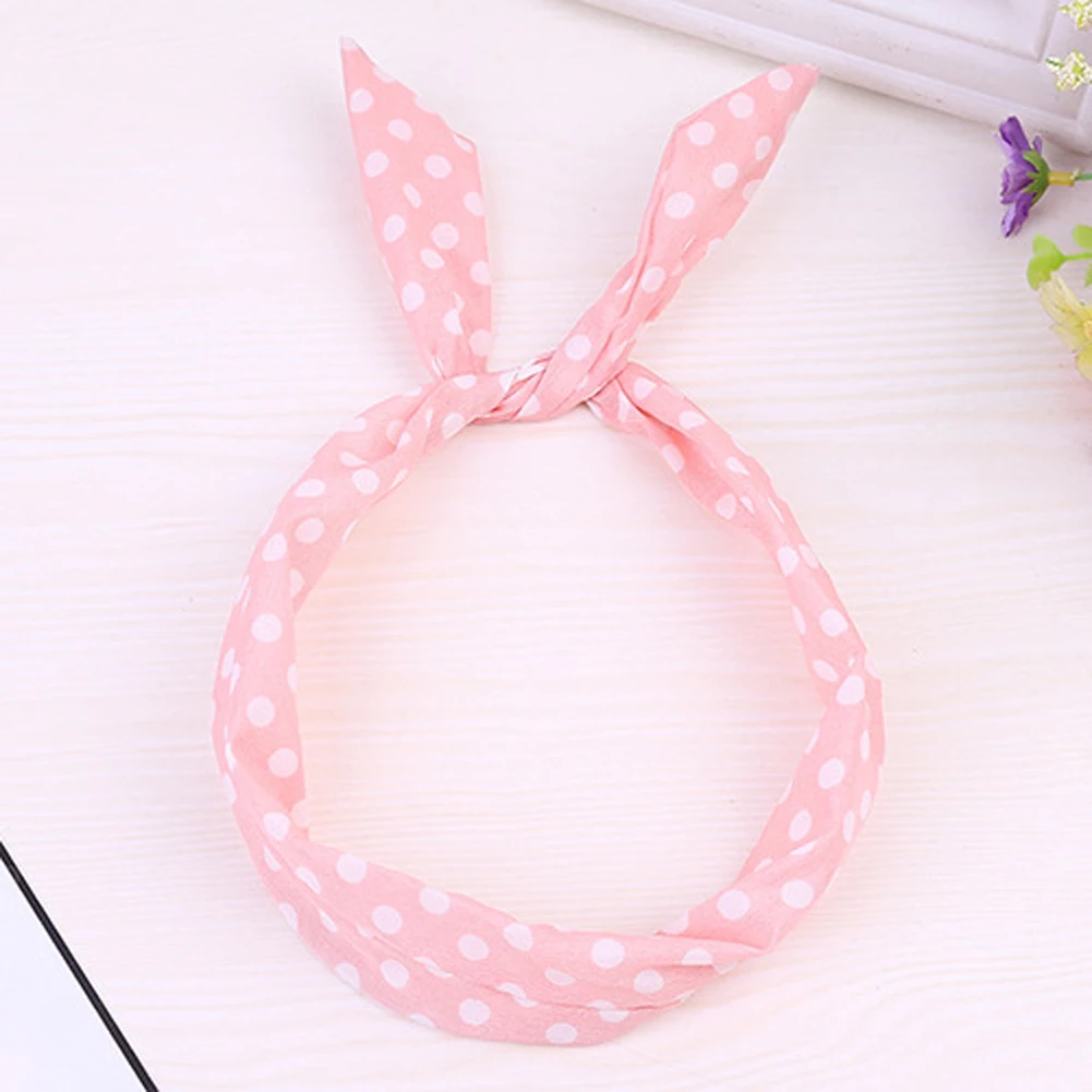 wide headbands for women Retro Suede Solid Color Rabbit Ears Metal Wire Scarf Cross Bow Hairband Headband Girls Fashion Fabric Bow Knot Hair Hoop bow hair clip Hair Accessories