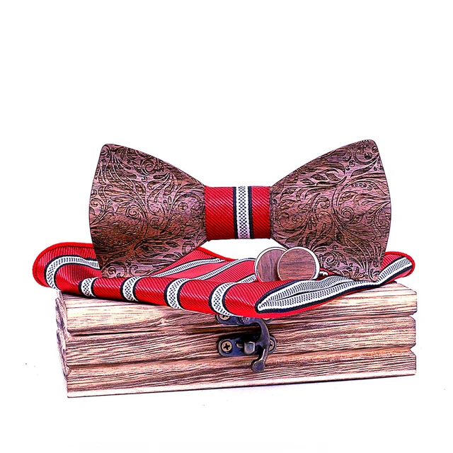 Bowtie Fashion Wood Bow Ties Men's Accessories Men's Apparel Ties, Bowties & Handkerchiefs color: C1|C2|C3|C4|C5|c6