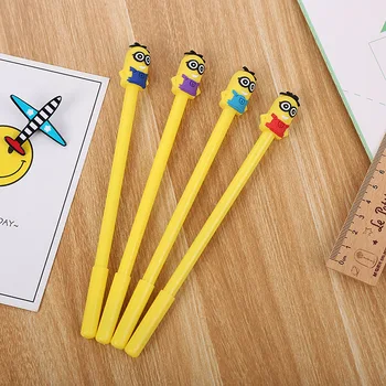 

24 pcs Creative stationery yellow gel pen cartoon cute student office supplies kawaii stationery home office