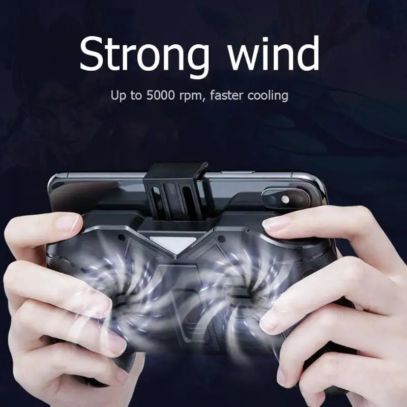 Мобильный телефон Геймпад контроллер кулер вентилятор для iPhone samsung ROG телефон охлаждающий держатель Подставка для 4-6 дюймов смартфон