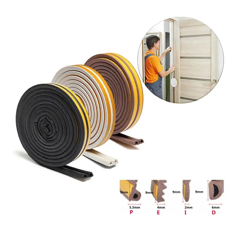 10 Meter Seal Strip Perekat Diri E D P Aku Jenis Pintu Jendela Gasket Kedap Suara Karet Busa Weatherstrip Disegel Tabrakan Strip Penyegelan Strip Aliexpress