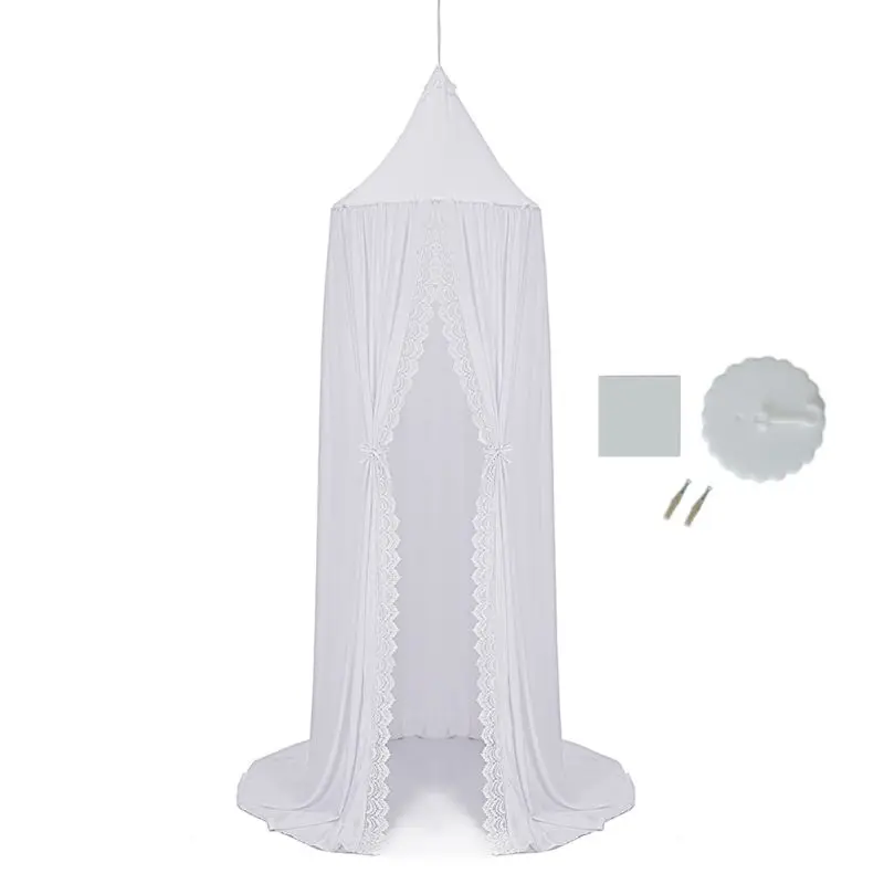  Kids Baby Bed Canopy Round Dome Mosquito Net Tent Bed Curtain Bedroom Decoration 2020 Hot Sale - 4000586099669