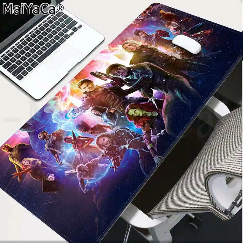 Lock Edge 30x80cm Maiyaca Marvel Мстители эндигровая клавиатура резиновый коврик игровой коврик для мыши Настольный коврик большой коврик для мыши клавиатуры коврик - Цвет: Lock Edge 30x80cm