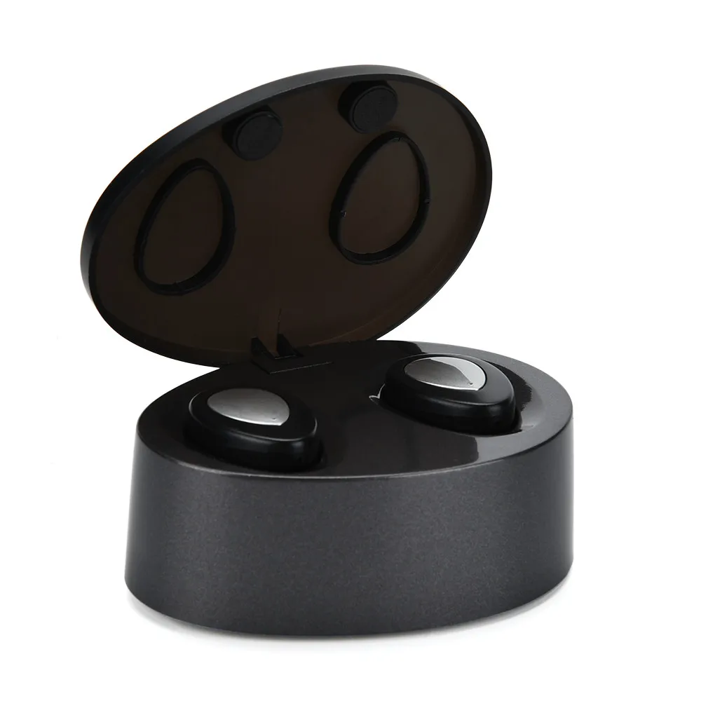 Mosunx настоящая Беспроводная bluetooth-гарнитура, наушники, мини двойная стереогарнитура Bluetooth, встроенный микрофон с зарядным устройством 450 мАч