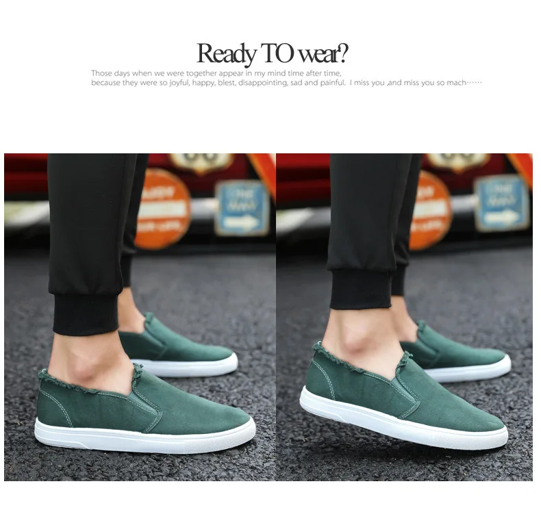 slip on men flats fashion shoes