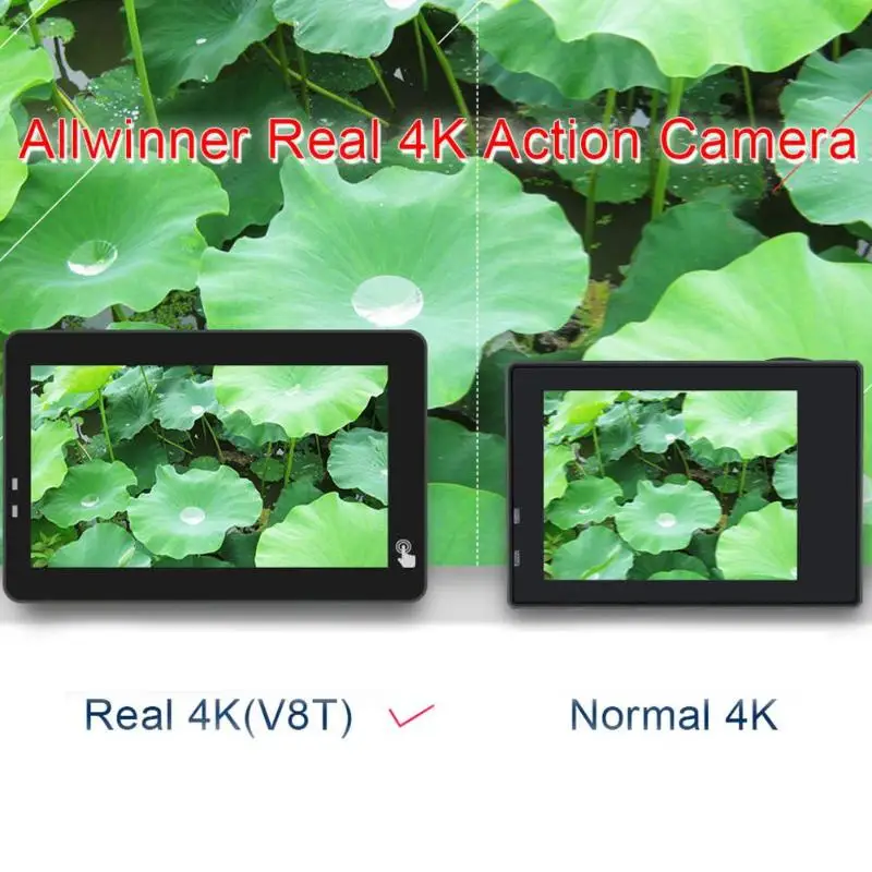 V8T экшн-камера 4K WiFi подводный водонепроницаемый шлем видео запись Спортивная камера для серфинга походов 65,7*42*22 мм