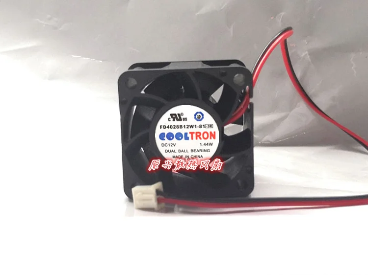 COOLTRON FD4028B12W1 81 AC/DC 12V 1 44 Вт 40x40x28 мм 2 провод Сервер вентилятор