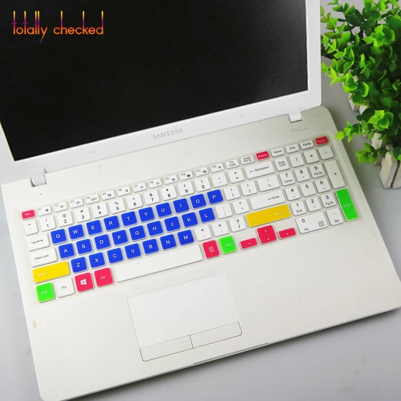Силиконовый защитный чехол для клавиатуры samsung Essentials E30 E20 NP350XAA 15,6 500R5K 551XAA NP530E5M NP 550XAA 15 дюймов - Цвет: candyblue