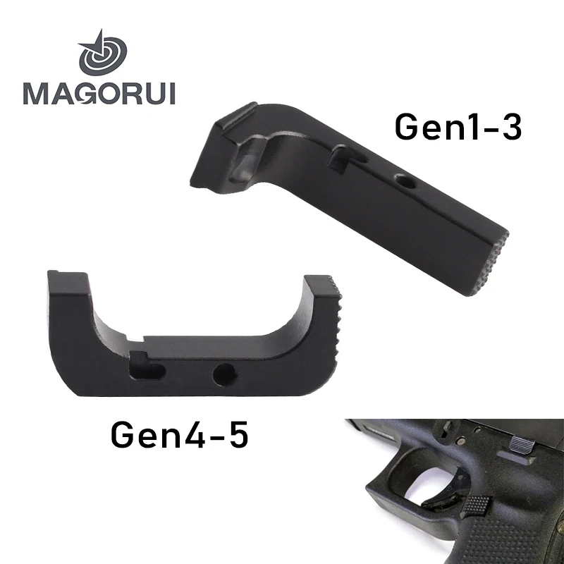 MAGORUI Extended Magazine Release For GLOCK Gen 1-5 Black Tactical Hunting