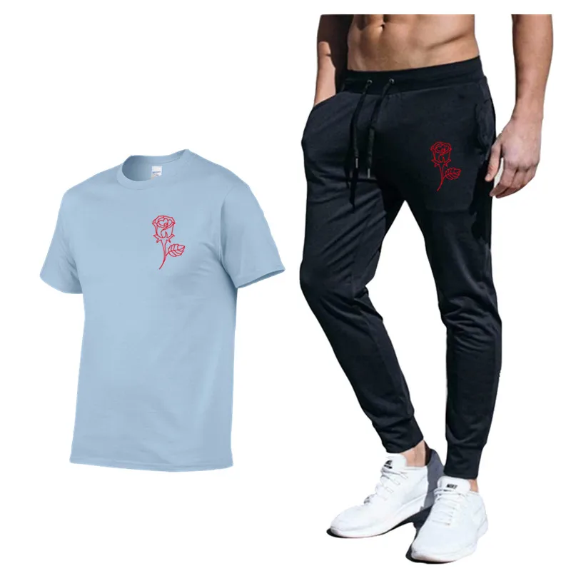 

payton moormeier merch Printed 2 Pieces Sets Tracksuit Men New Brand Cotton Sports Suit T-Shirt trousers Sets Funny Sportswear
