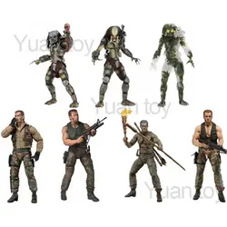 18 см Aliens vs Predater Jungle Hunter Unmasked Masked Demon excipation Patrol enjose Маскировка голландская фигурка на Рождество