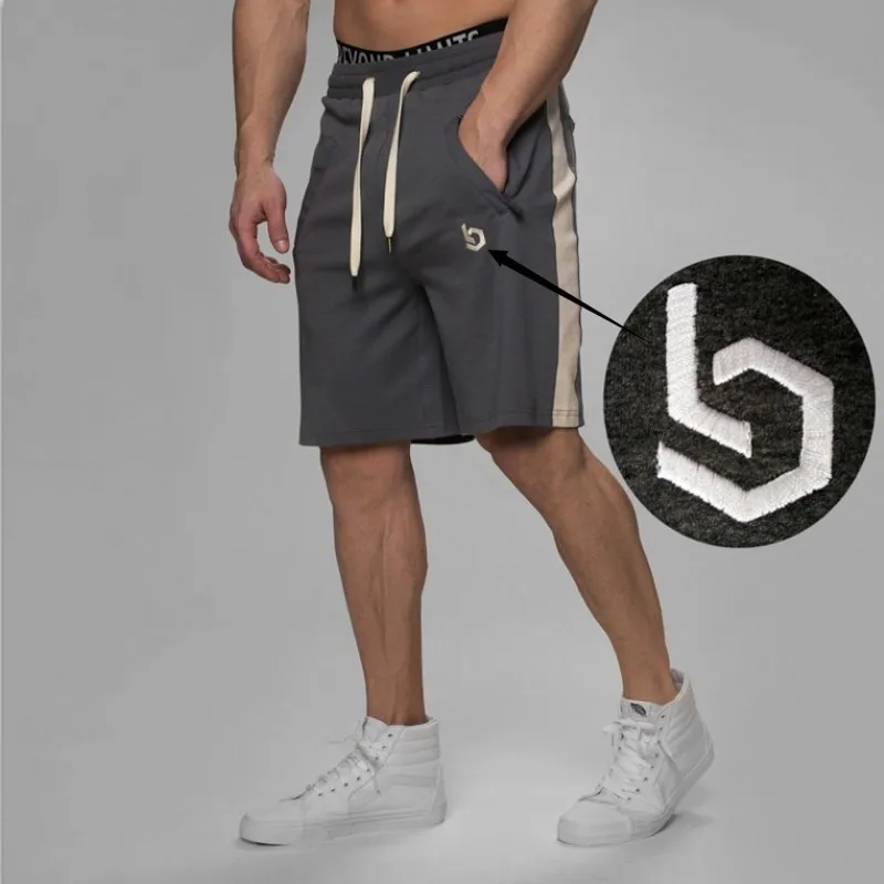 Мужская одежда Брендовые мужские шорты Фитнес свободные jogger спортивные брюки упражнения повседневная спортивная одежда