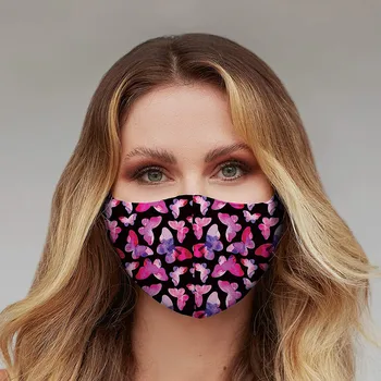 

Cotton Washable Mask Printed Face Mask Mouth Caps Pm2.5 Ear Hook Proteccion Mouth Cover Reusable Woman Mascarilla Oc6