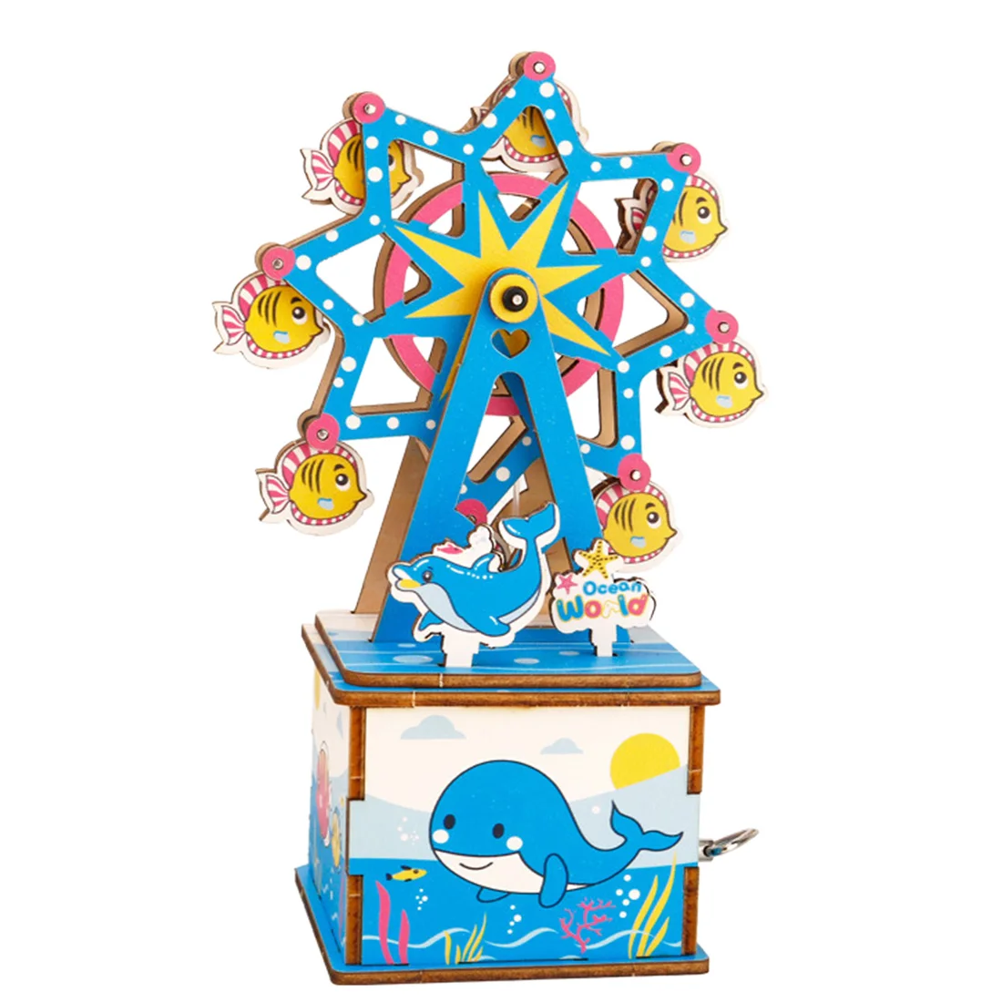 Деревянная музыкальная шкатулка ручной работы DIY 3D головоломка орнамент креативная Музыкальная шкатулка на день рождения Рождественские